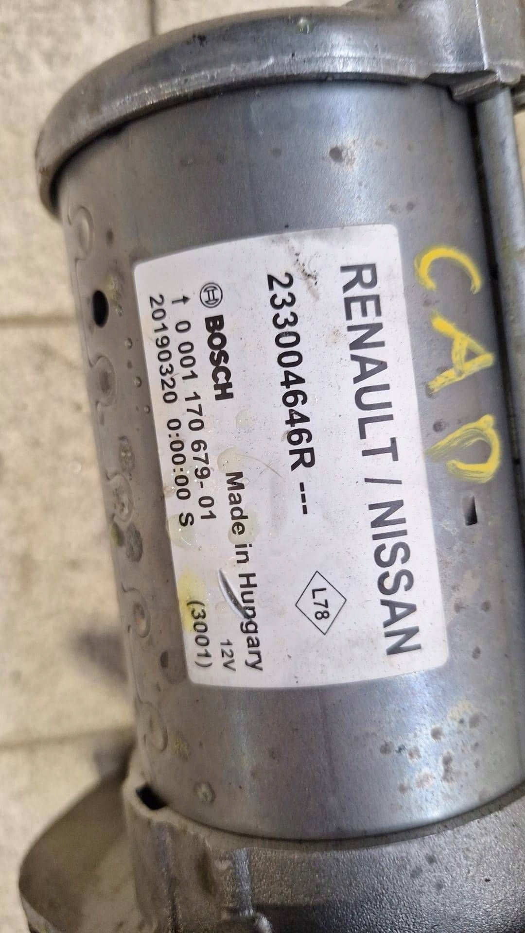 starter Renault Captur II 233004646R as new! przebieg 30km