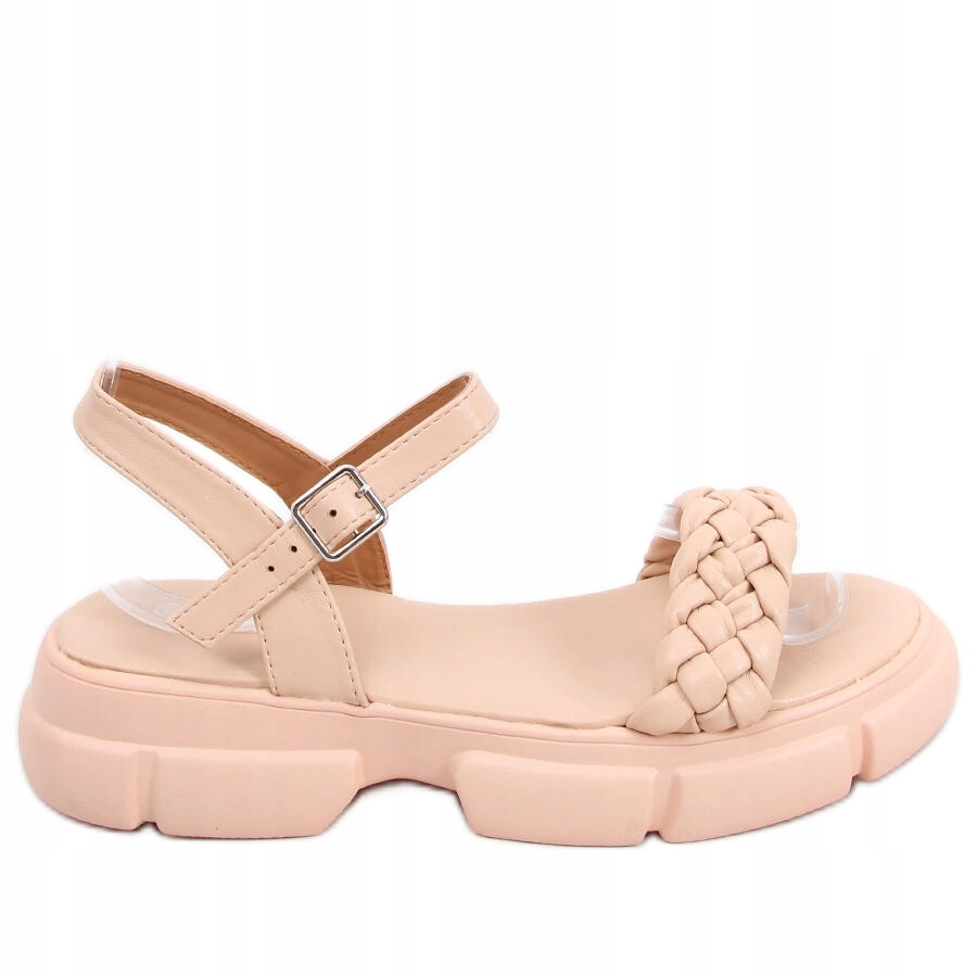 

Sandałki na wysokiej podeszwie Shanti Nude r.40