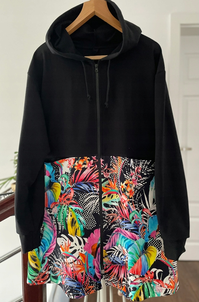 Mikina Na Zip Polsko kabátková maxi+size Nová vel 52/54 extra