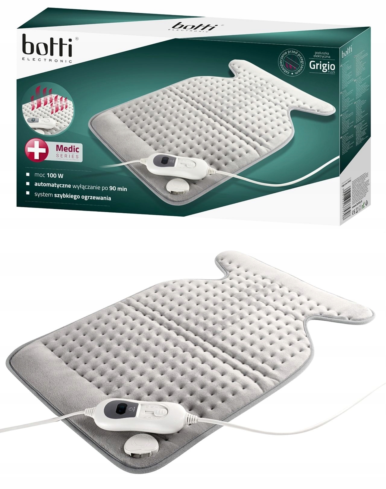 

Duża Poduszka Elektryczna Botti +Medic Line na Ból