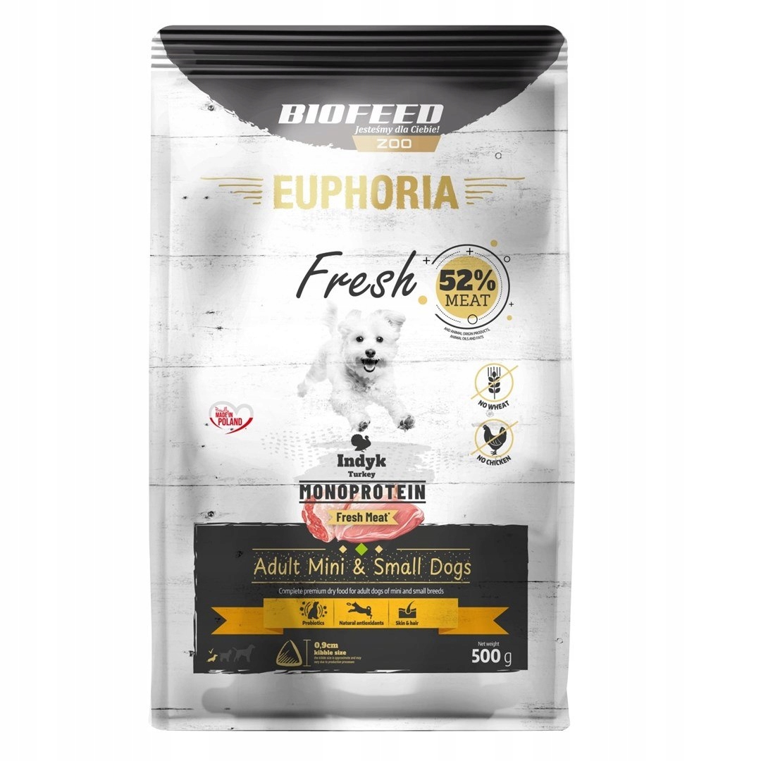 Levně Biofeed Euphoria čerstvé maso pro dospělé krůta mono sx/s 0,5 kg