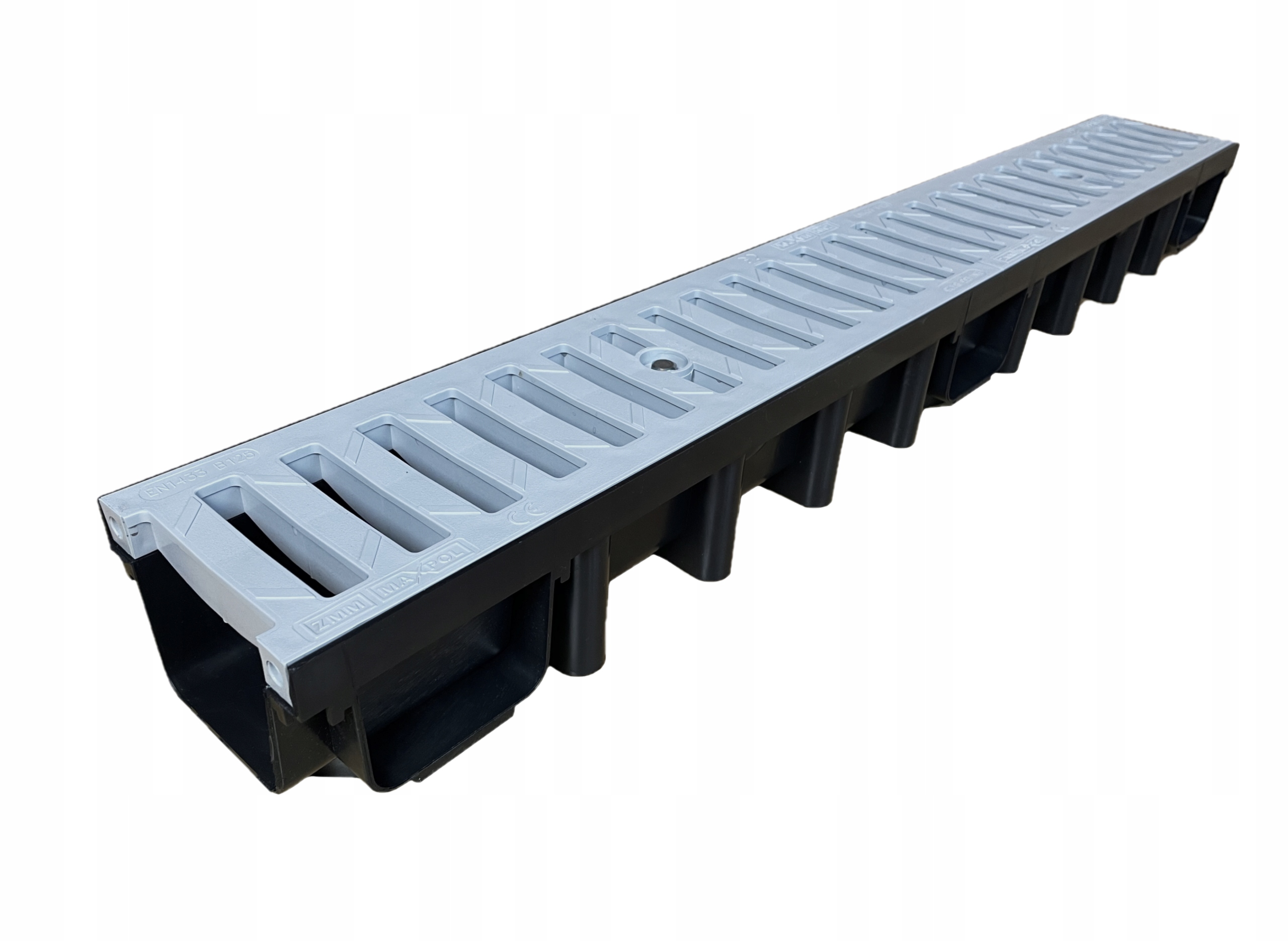 Lineární Odvodnění Koryto plast/plast h98 šedé B125 (12,5 tuny)