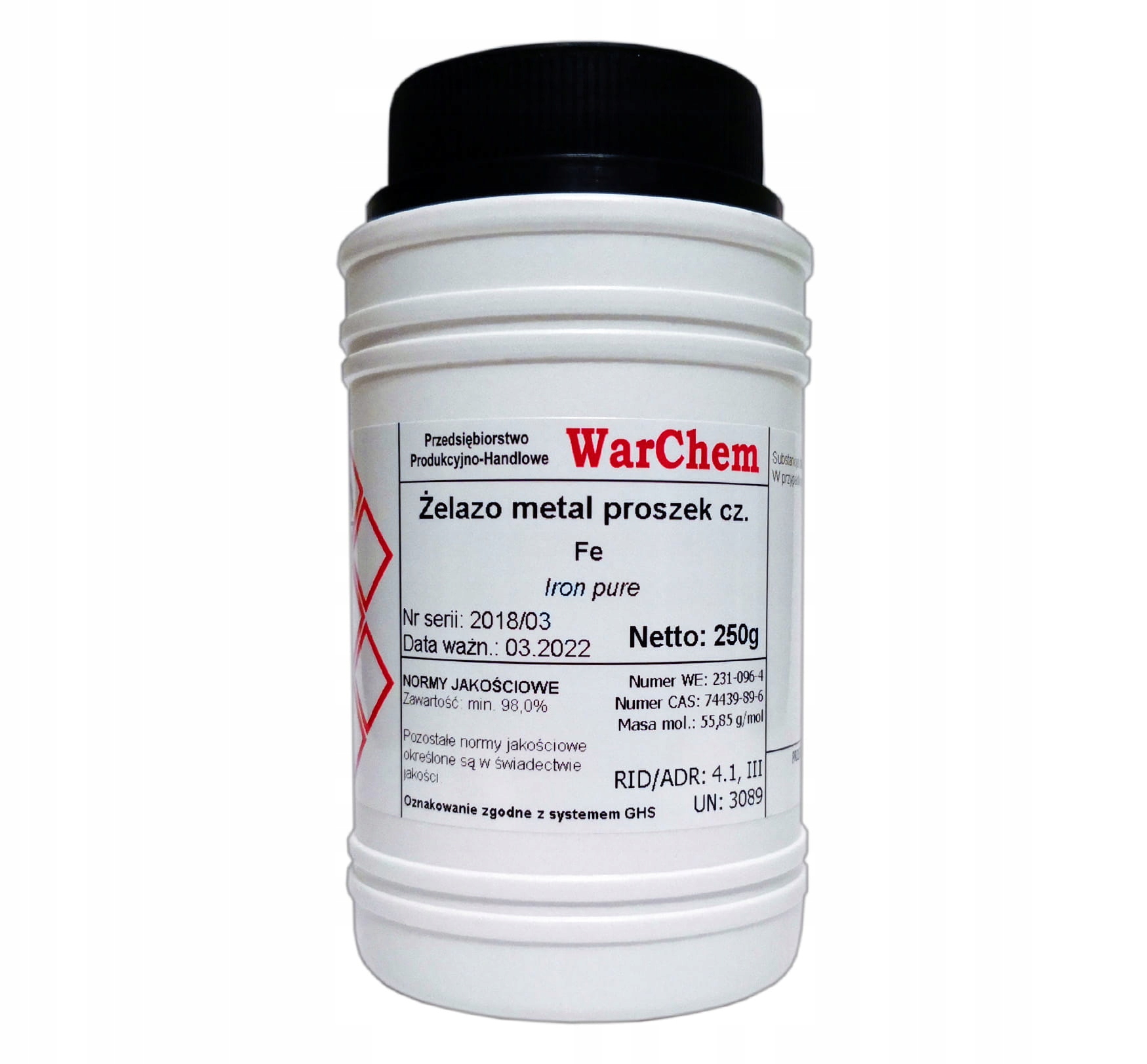 

Żelazo Metal Proszek 250g Warchem [61075]