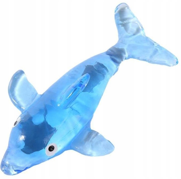 GUMOWY ŻELOWY ROZCIĄGLIWY DELFINEK RYBA ZRÓB ŻART Wiek dziecka 3 lata +