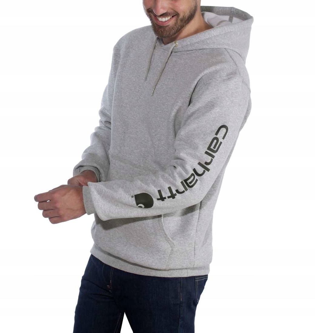 Mikina Carhartt Mid Signature Sleeve Logo Grey