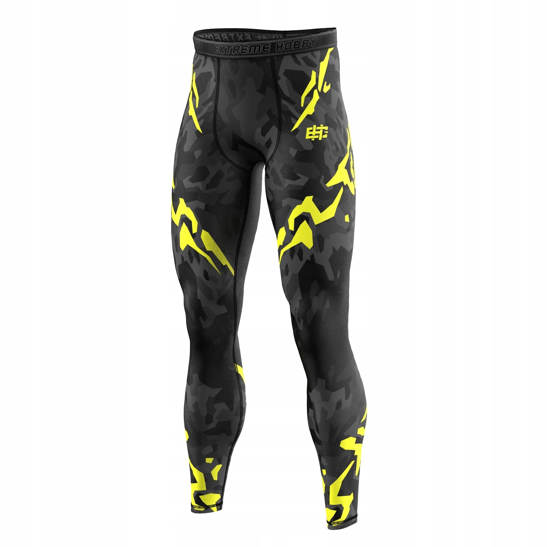 Extreme Hobby Legginsy Black Panther Czarno-Żółte M