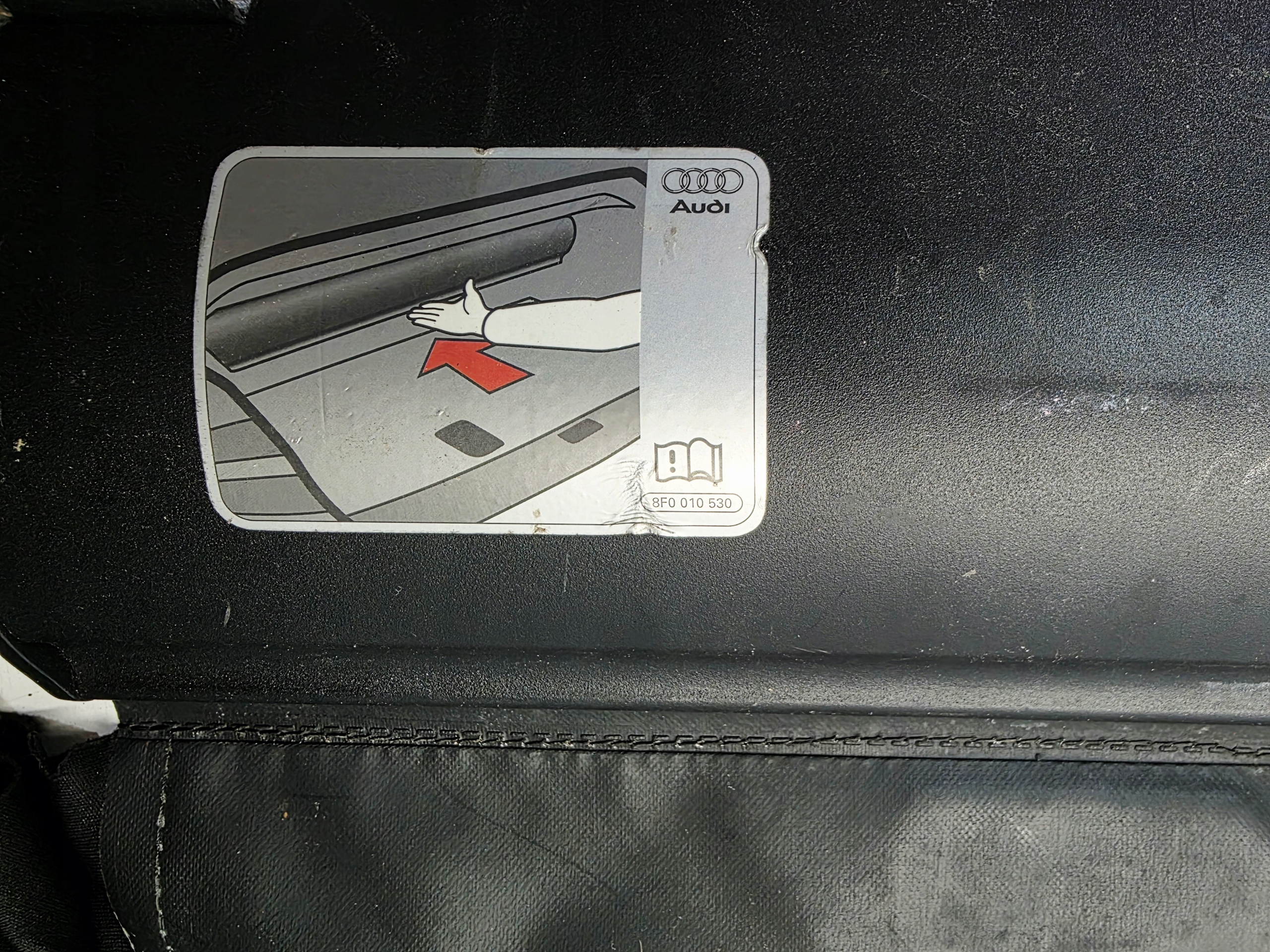 blinds covering roofs boot AUDI A5 8T CABRIO 8F0010530