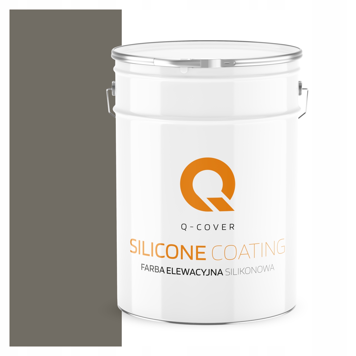 Fasádna Silikónová Fasádna Farba Šedá Tmavo Teplá F296 10L