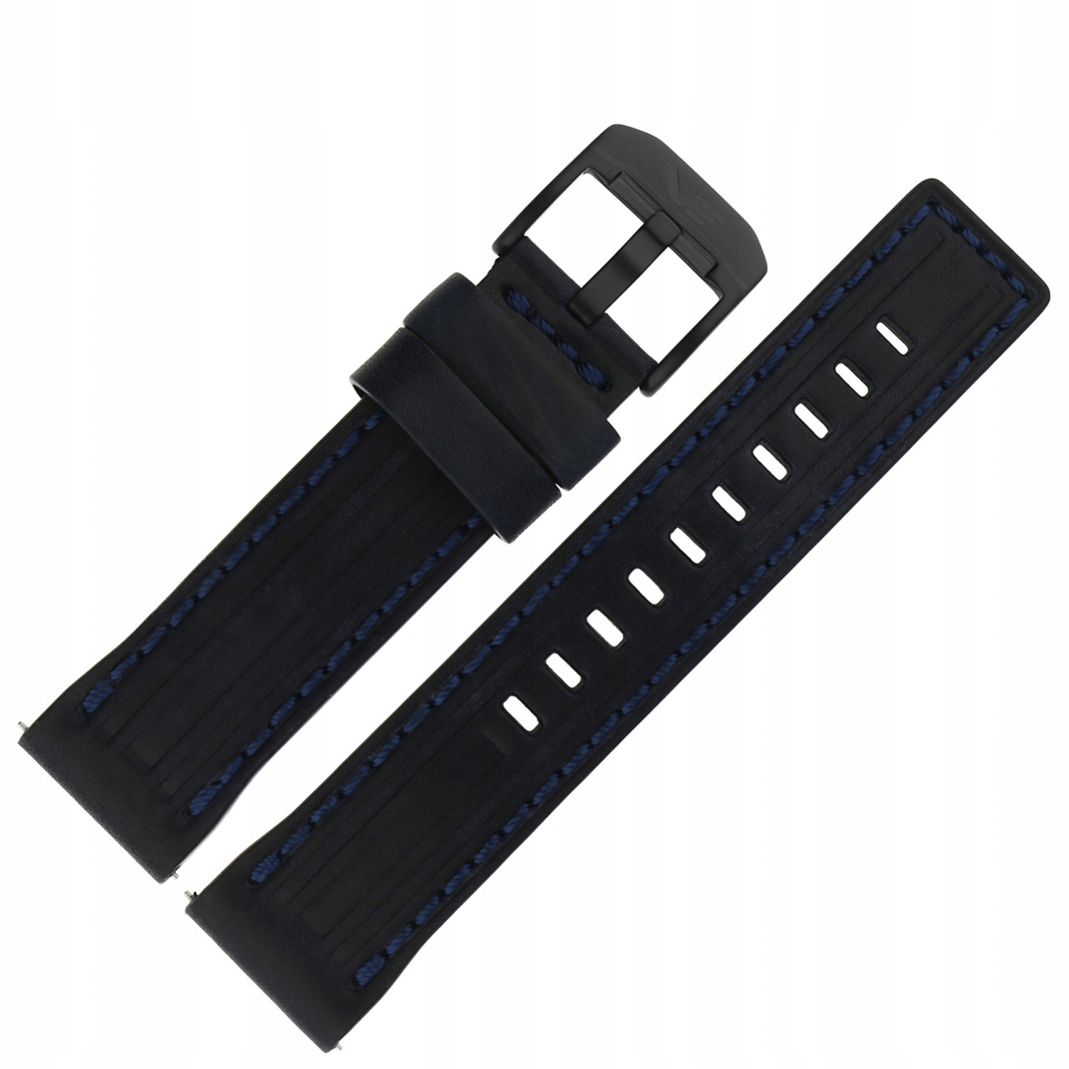 Pásek Expedition kůže (D737) modrý, černý