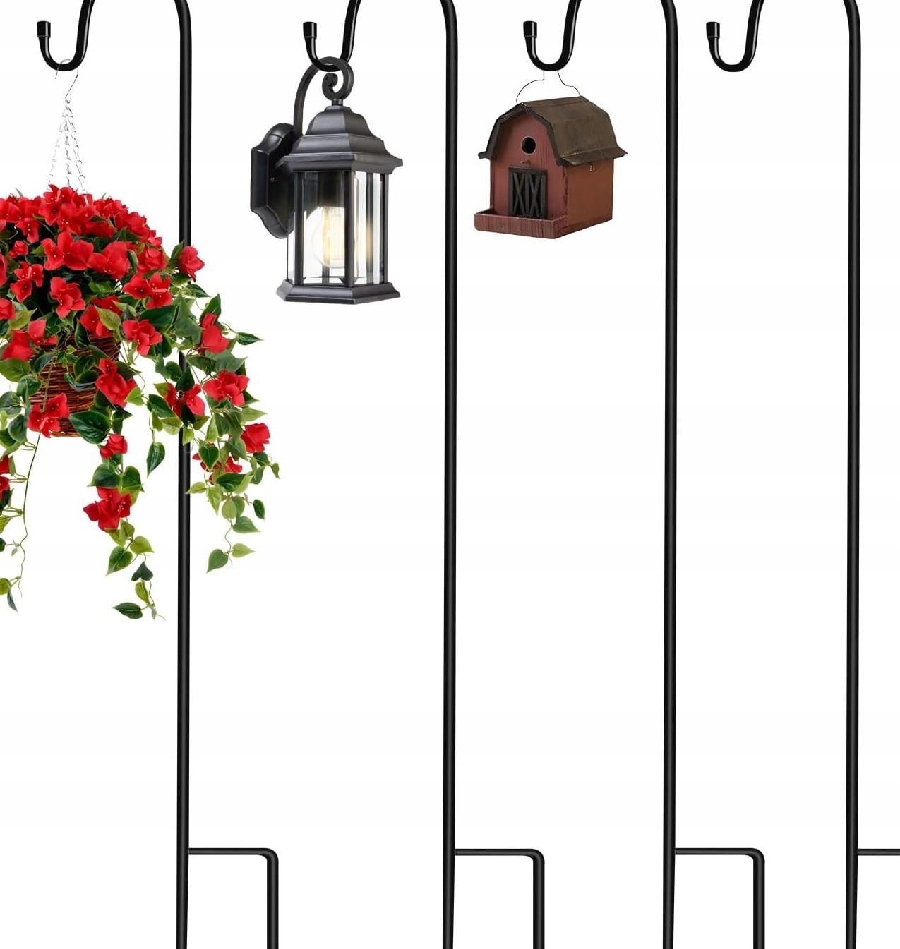 Zahradní Háky Pastýřské 90 CM Kovové 4 Kusy