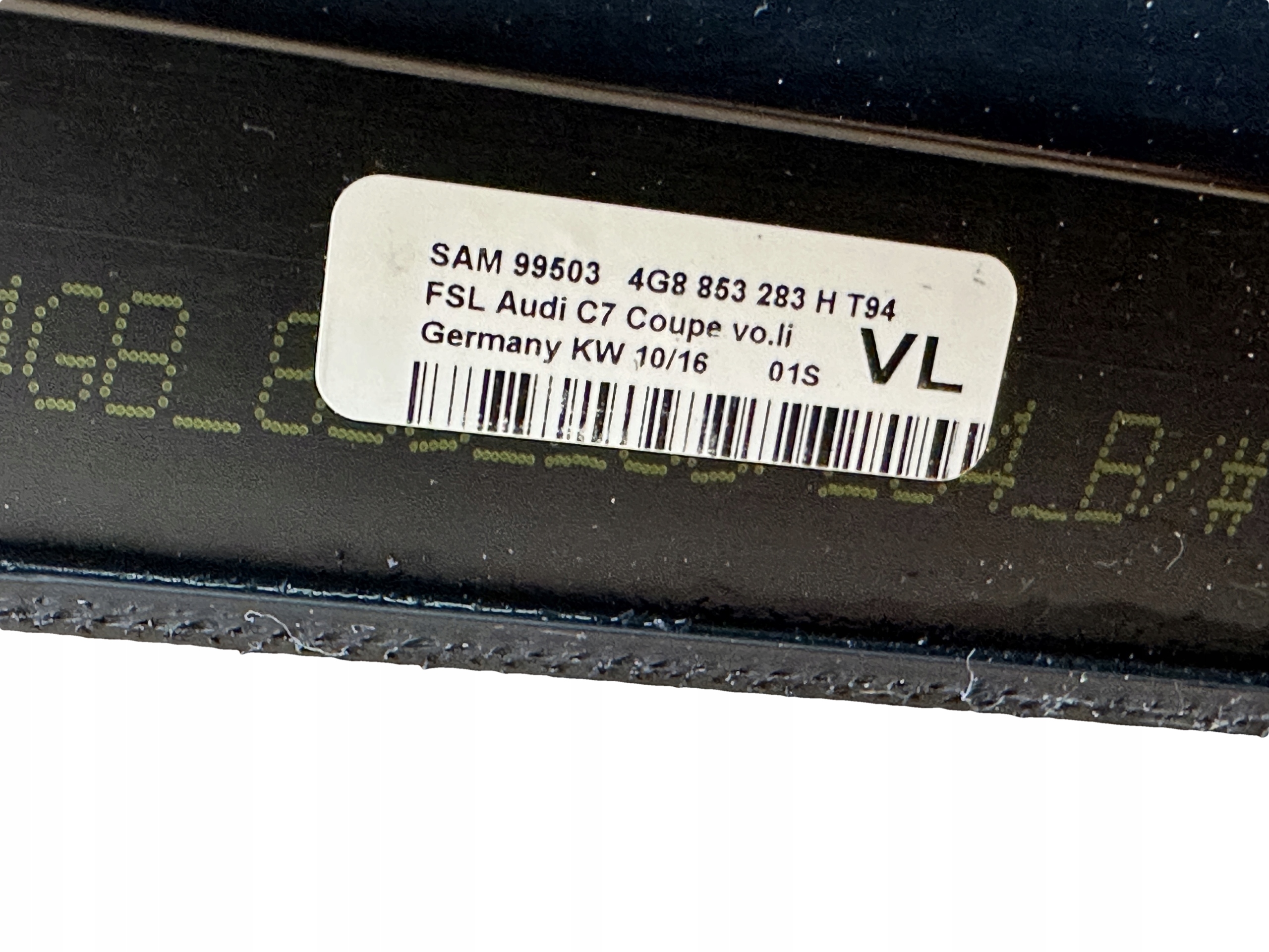 AUDI A7 4G moulding dust left front PIANO 4G8853283H