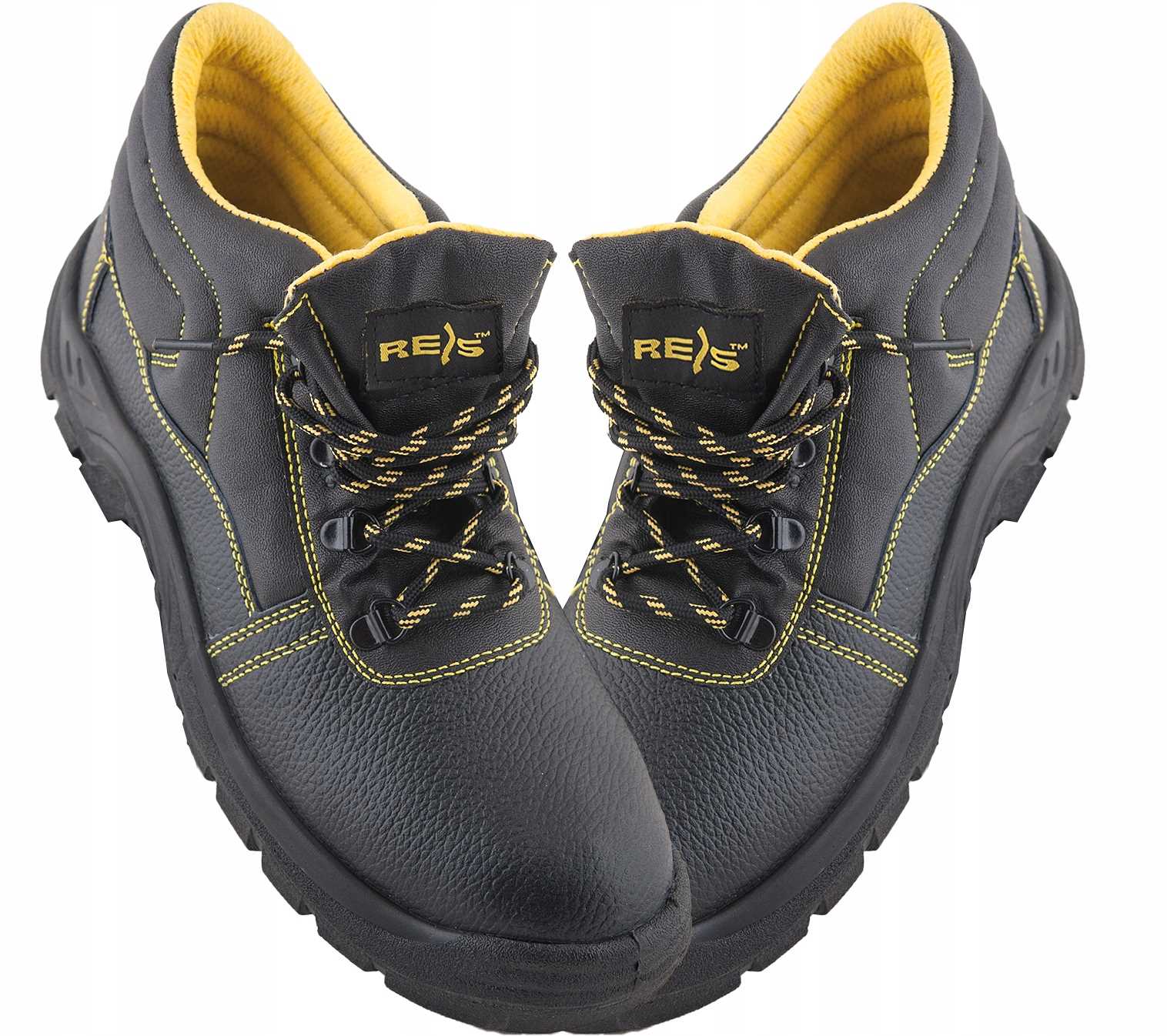 Pracovní Polobotky Bozp Profesionální Boty Bez Zdvihu Černo Žluté Velikost 50