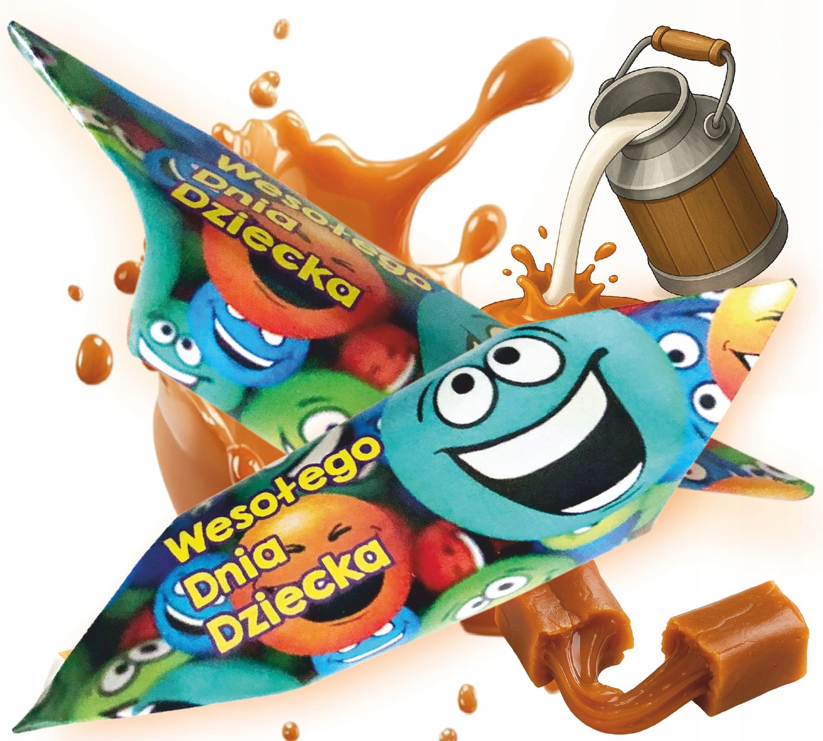 Levně Mléčné Bonbóny Krówki Na Den dětí pro Chlapce pro Dívku 1 Kg Expres