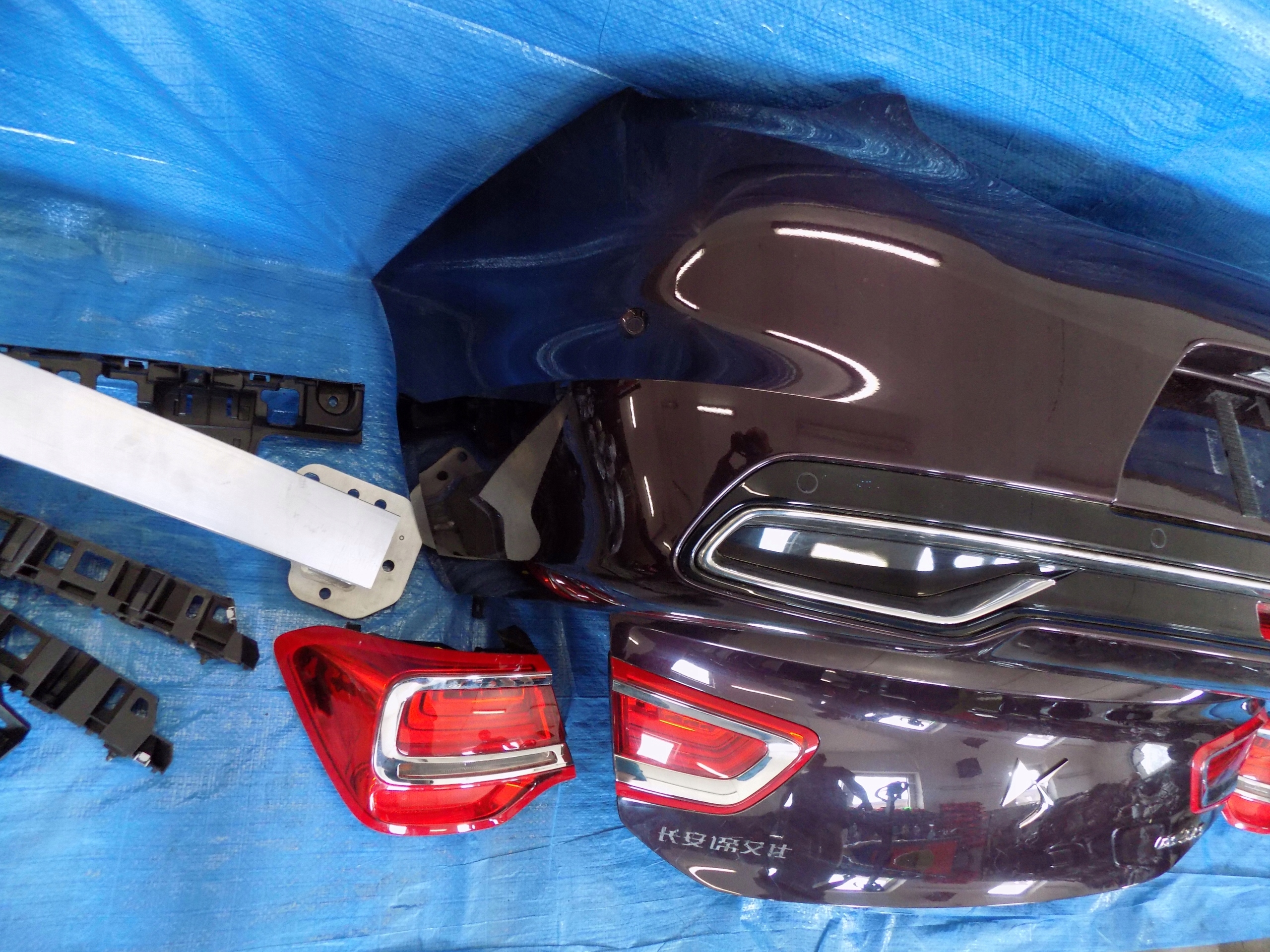rear part complete trunk door bumper lights CITROEN DS5 LS
