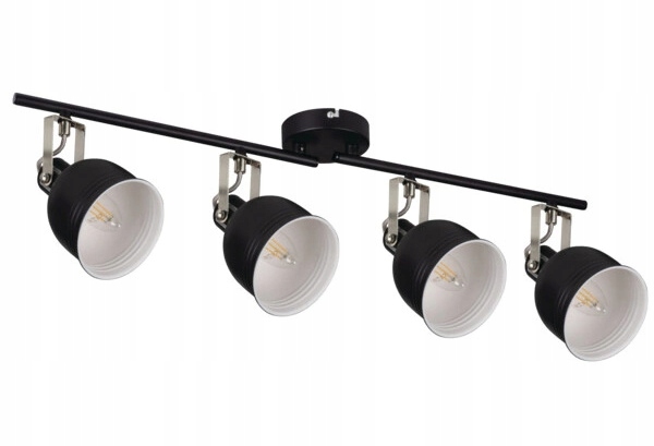 stropní svítidlo Led Čtyřnásobné pohyblivé svítidlo 4xE14 Malý závit Černá Kanlux