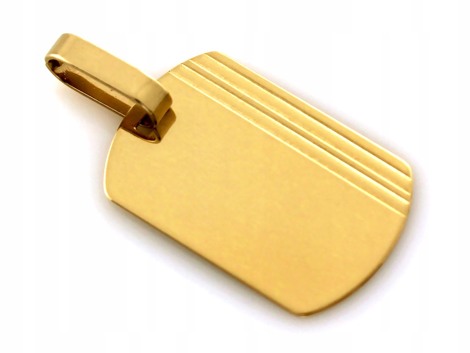 Přívěsek zlatý 585, plech ideální pod gravírování bez kamenů 0.88 g