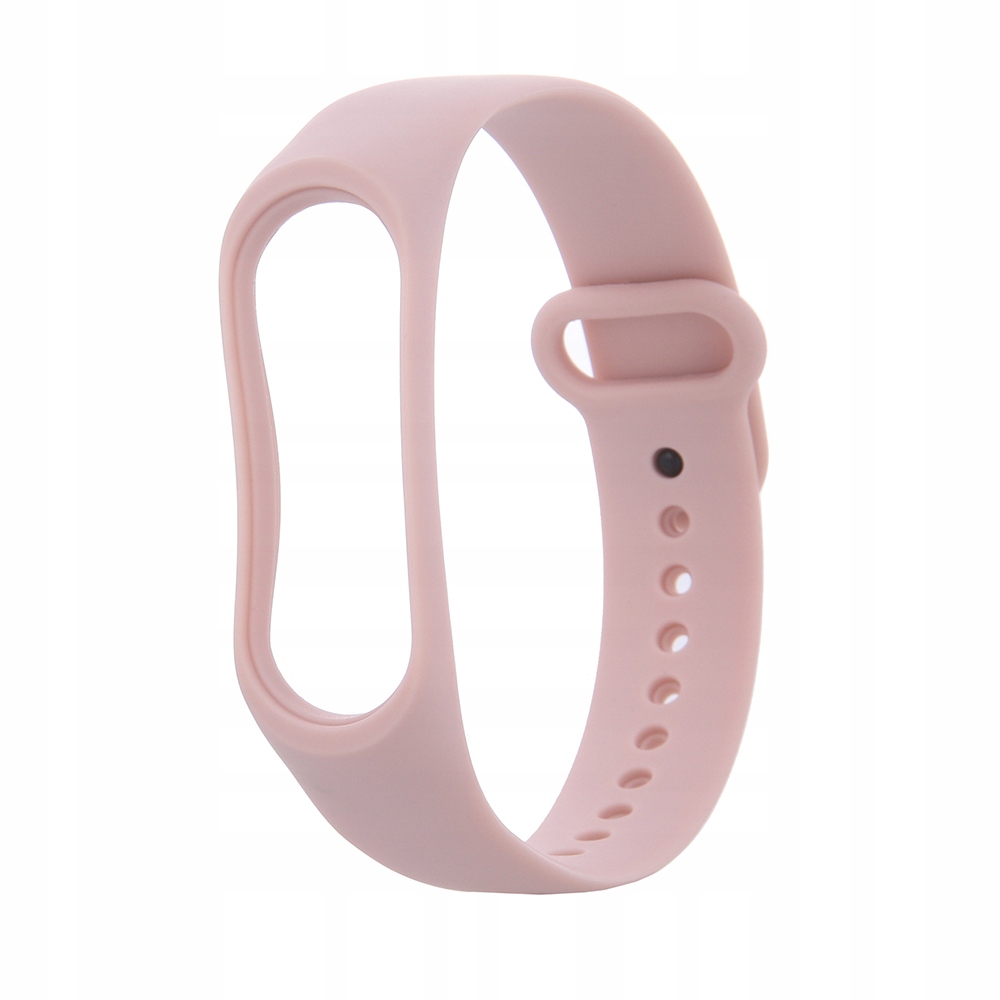Pasek silikonowy do Xiaomi Mi Band 5 6 pudrowy róż Tfo