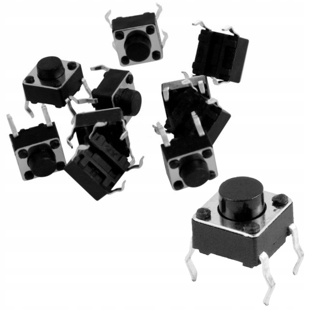 

Mikrostyk Tact 6x6x5mm mikroswitch Off-on 10 szt