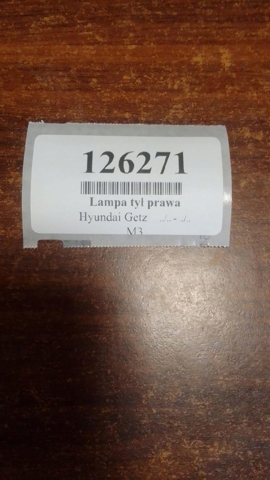 HYUNDAI GETZ light right rear part