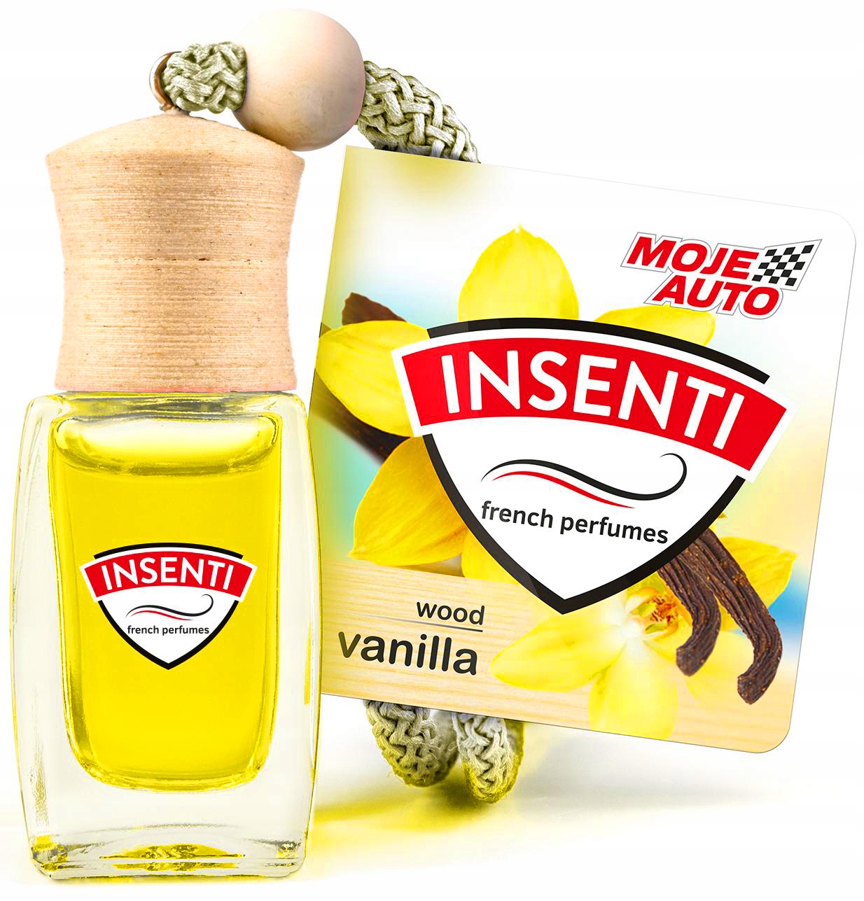 MOJE AUTO - INSENTI WOOD ZAPACH ZAWIESZKA WANILIA