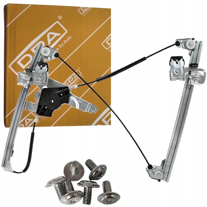 MECHANIZM PODNOSZENIA SZYB PRZEDNI LEWY OCTAVIA I + ŚRUBY