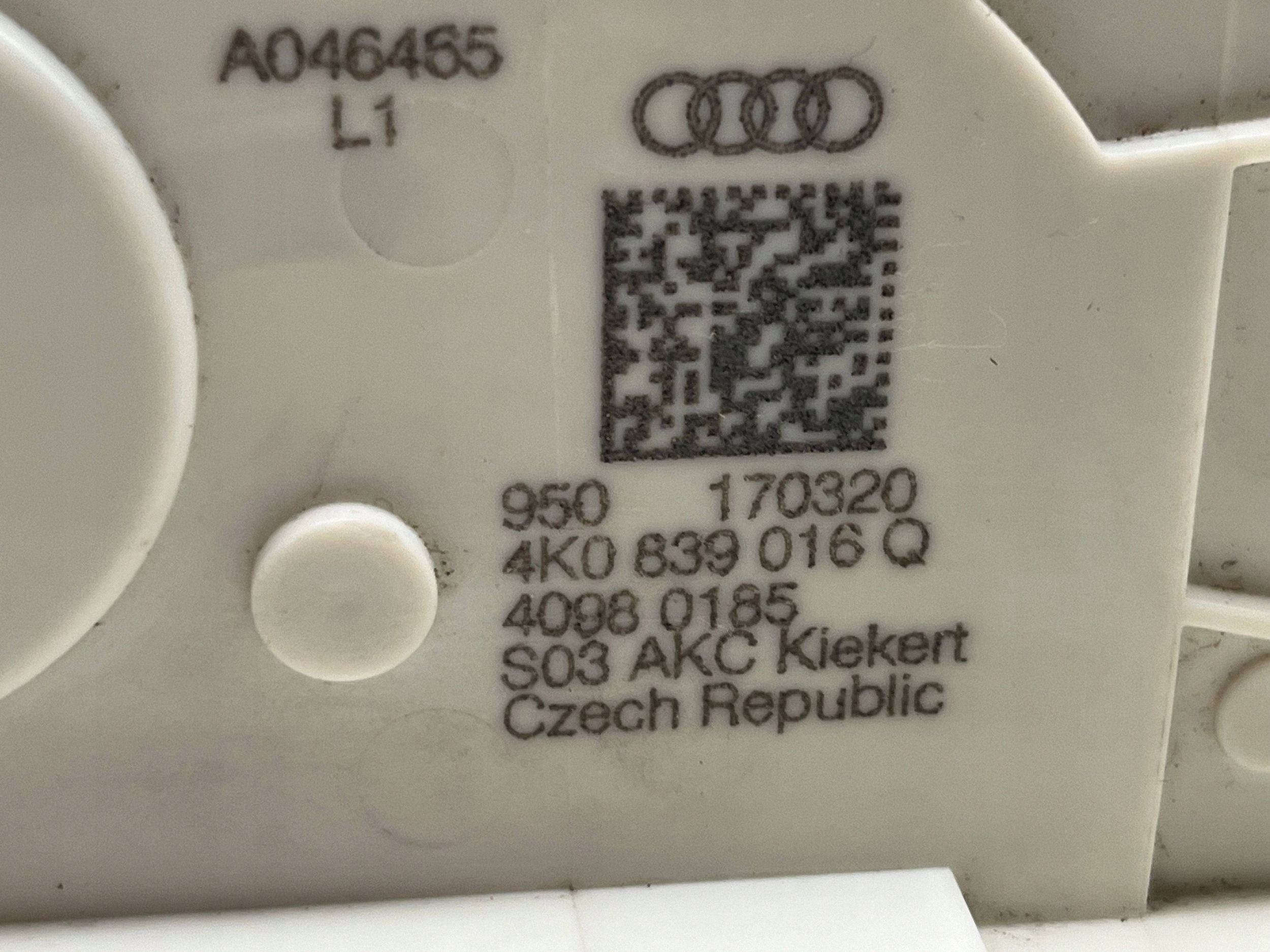 AUDI A6 C8 lock door right rear part 4K0839016Q @M