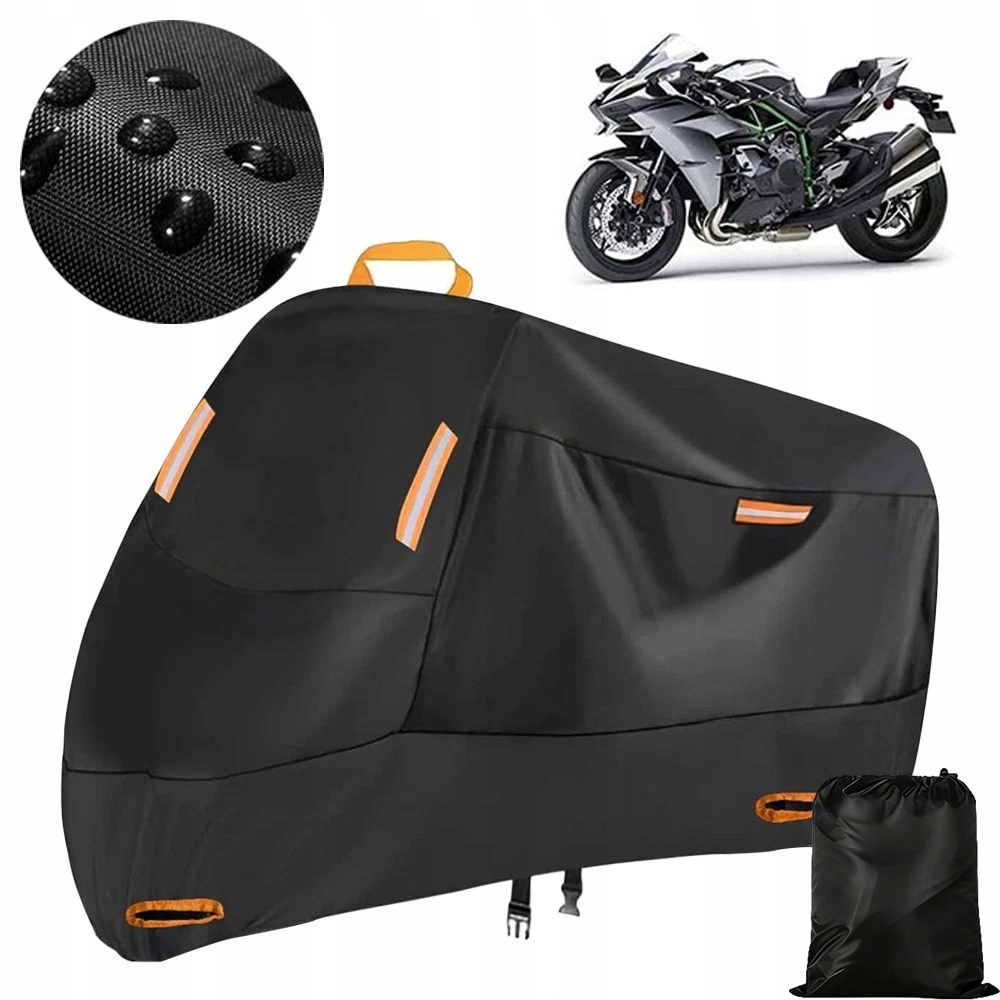 Wodoodporny Pokrowiec Na Motocykl XXL, Skuter Mocny I Duży 220x95x110cm