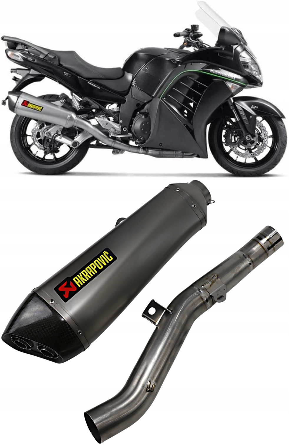 Tłumik Wydech Akrapovic KAWASAKI ZG / GTR 1400 / Grand / XIV Tłumik Wydech Akrapovic KAWASAKI ZG / GTR 1400 / Grand / XIV