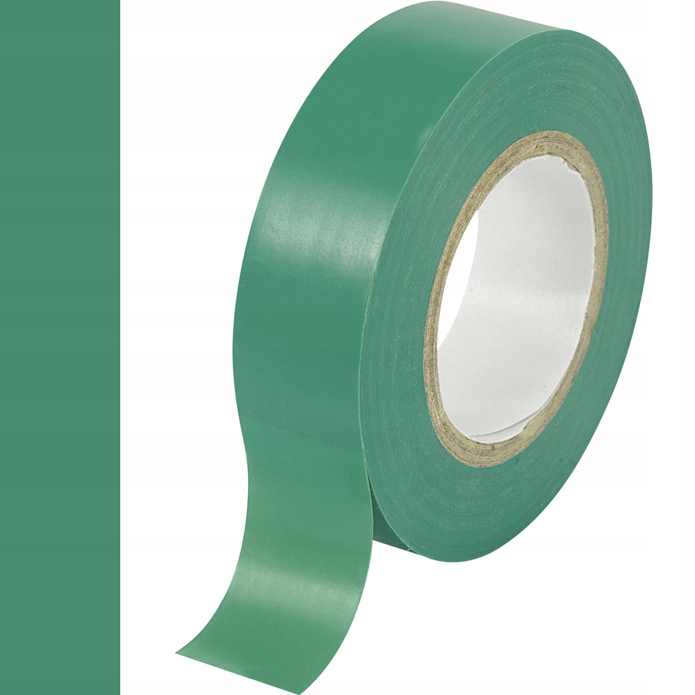 MOCNA TAŚMA IZOLACYJNA IZOLACJA PVC ZIELONA LEXTON 19MM X 10M