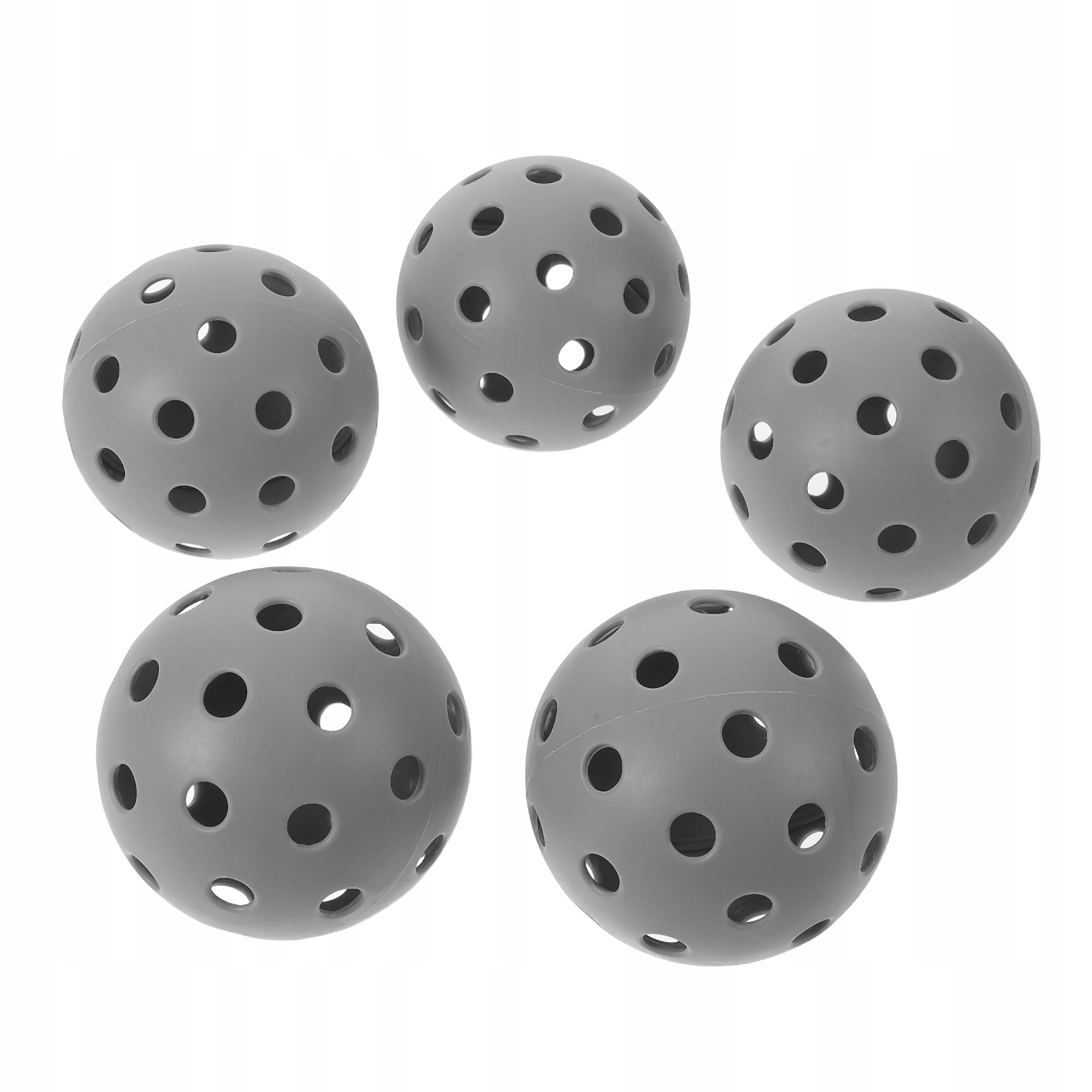 5 Sztuk Miękkie Plastikowe Trenażery Pickleball z 40 Otworem Hollow Design