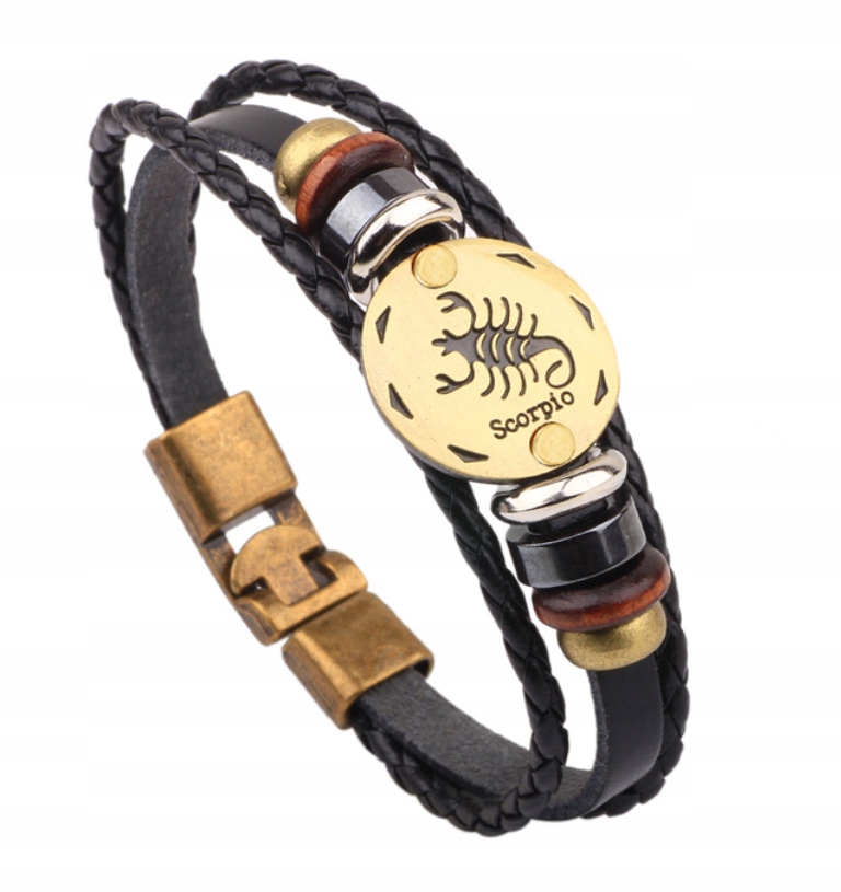 

Bransoleta Zodiak Bransoletka Skórzana Skorpion