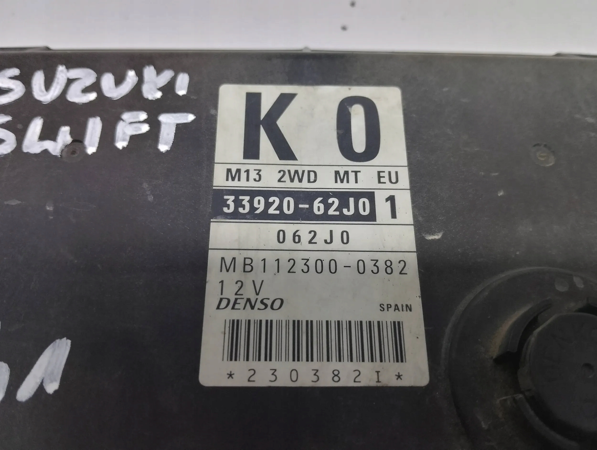 computer control unit of the engine ECU Suzuki Swift M132WDMTEU 3392062J0