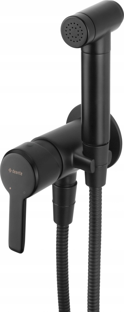 Arnika čierna Bidetová batéria podomietková s bidetovou ručnou sprchou (bqa_