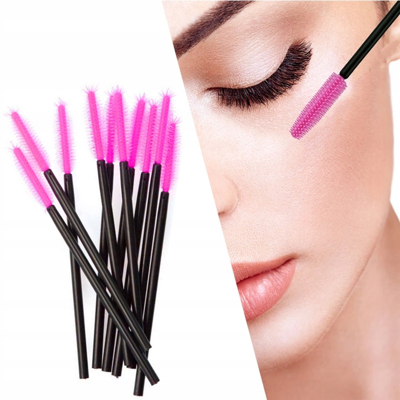 

100x szczoteczka silikonowa do rzęs brwi lashes