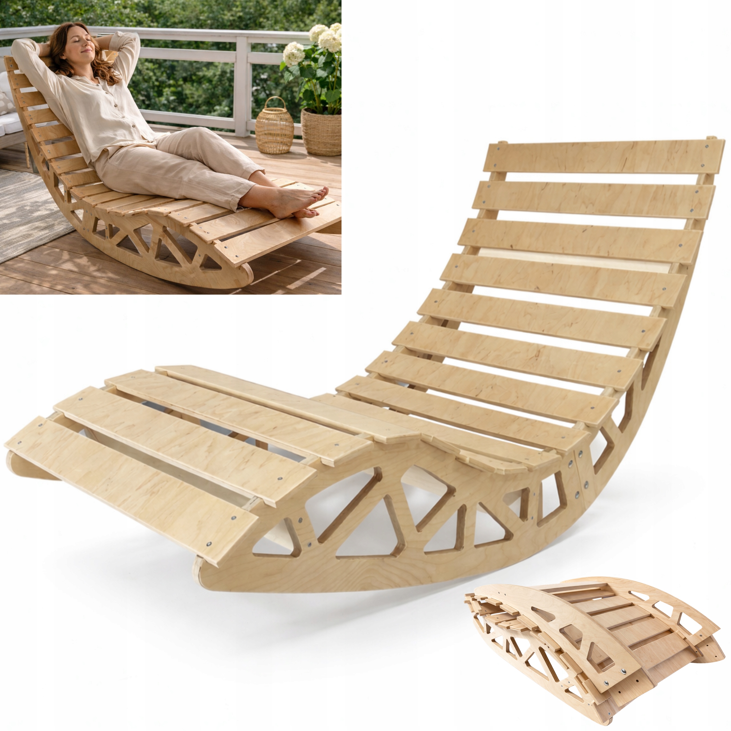 Sada 2x Ležadlo skladacie – pohodlný relax