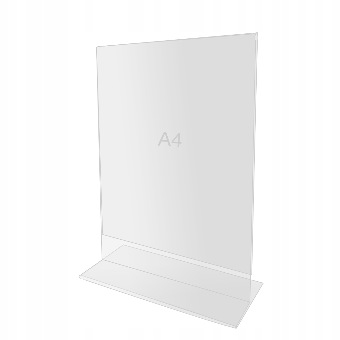 Stojak na menu / prezenter plexi na ulotkę - A4