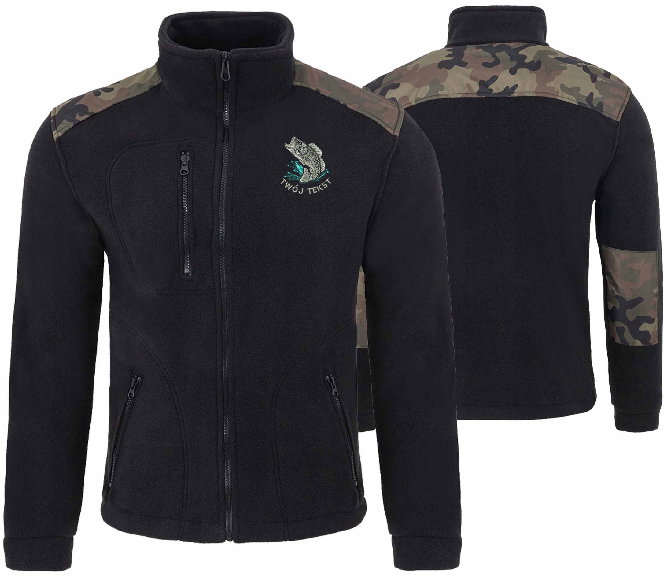 Polar Wędkarski dla Dziadka Taty Wędkarza Chłopaka Imię tekst XL