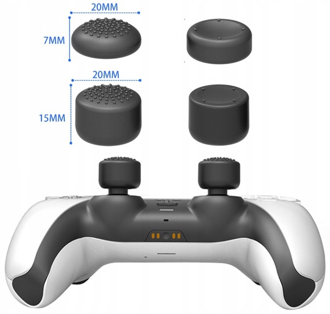 NAKŁADKI GUMKI GRIPY ANALOGI PADA PS4 PS3 PS5 8SZT Marka inna