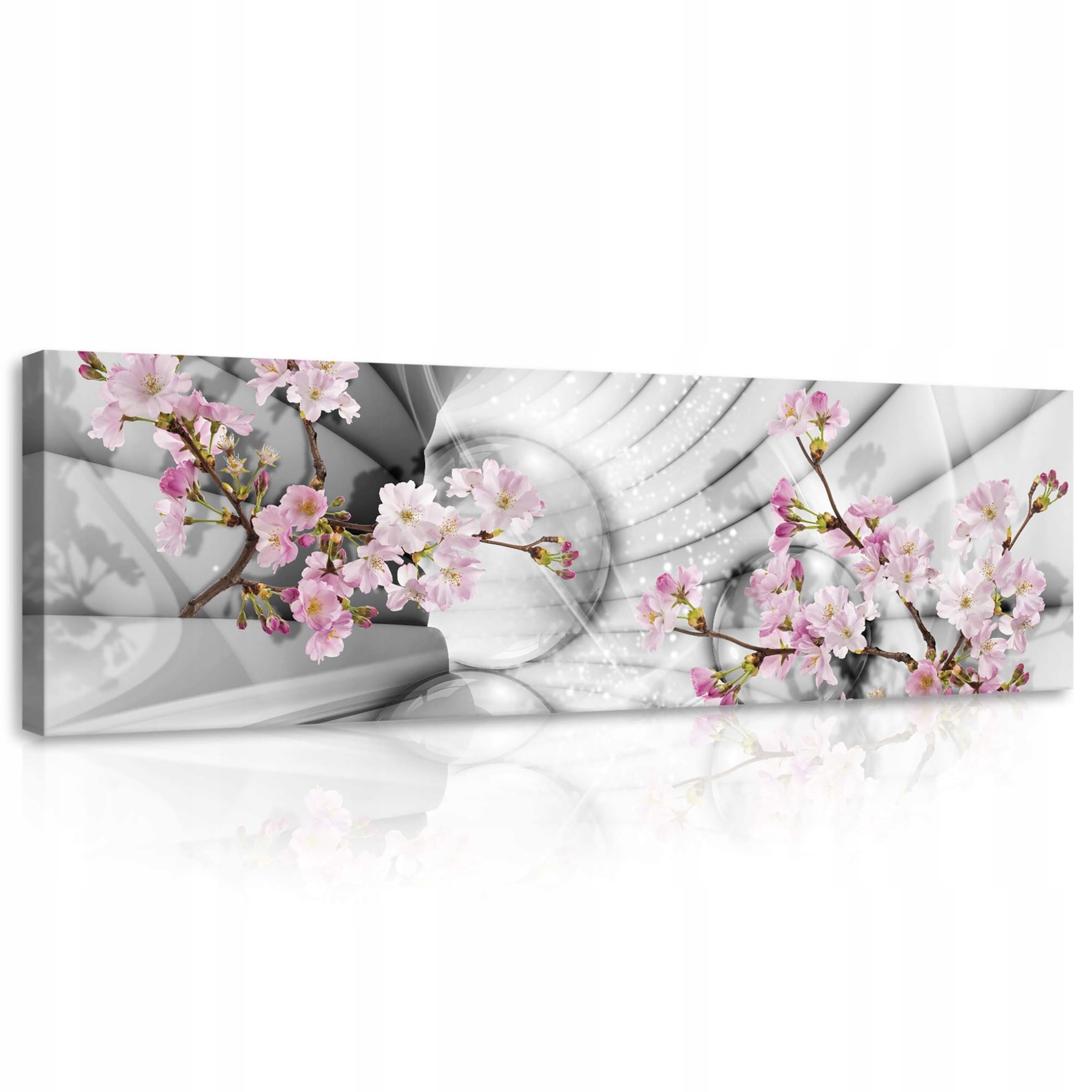 Obraz 145x45 Sakury v tunelu Hra barev a forem v minimalistickém stylu