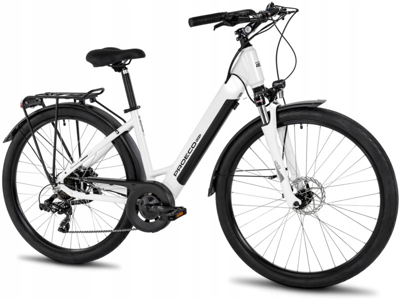 Rower elektryczny Proeco Wave An 1.0 28171412-C U17 28 cali Biały