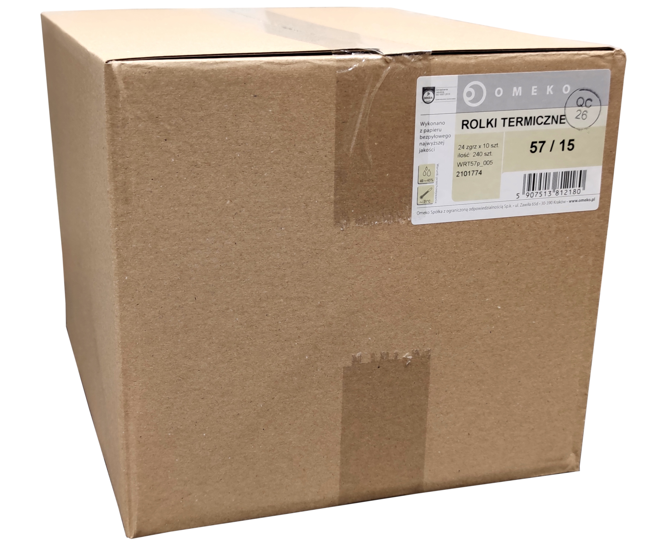 Rolki Termiczne 57x15 240 szt. do kasy, terminala