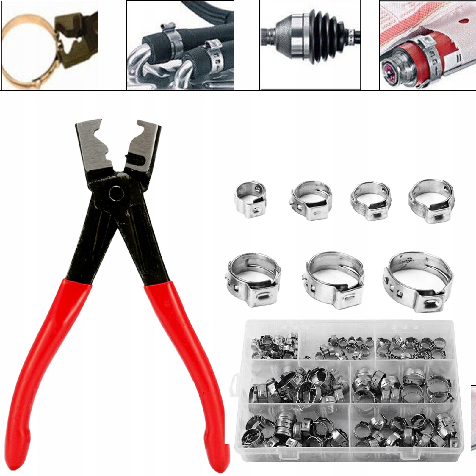 130el Zaciski do Węży z Pojedynczym Uchem ze Stali Nierdzewnej 5.8-21mm