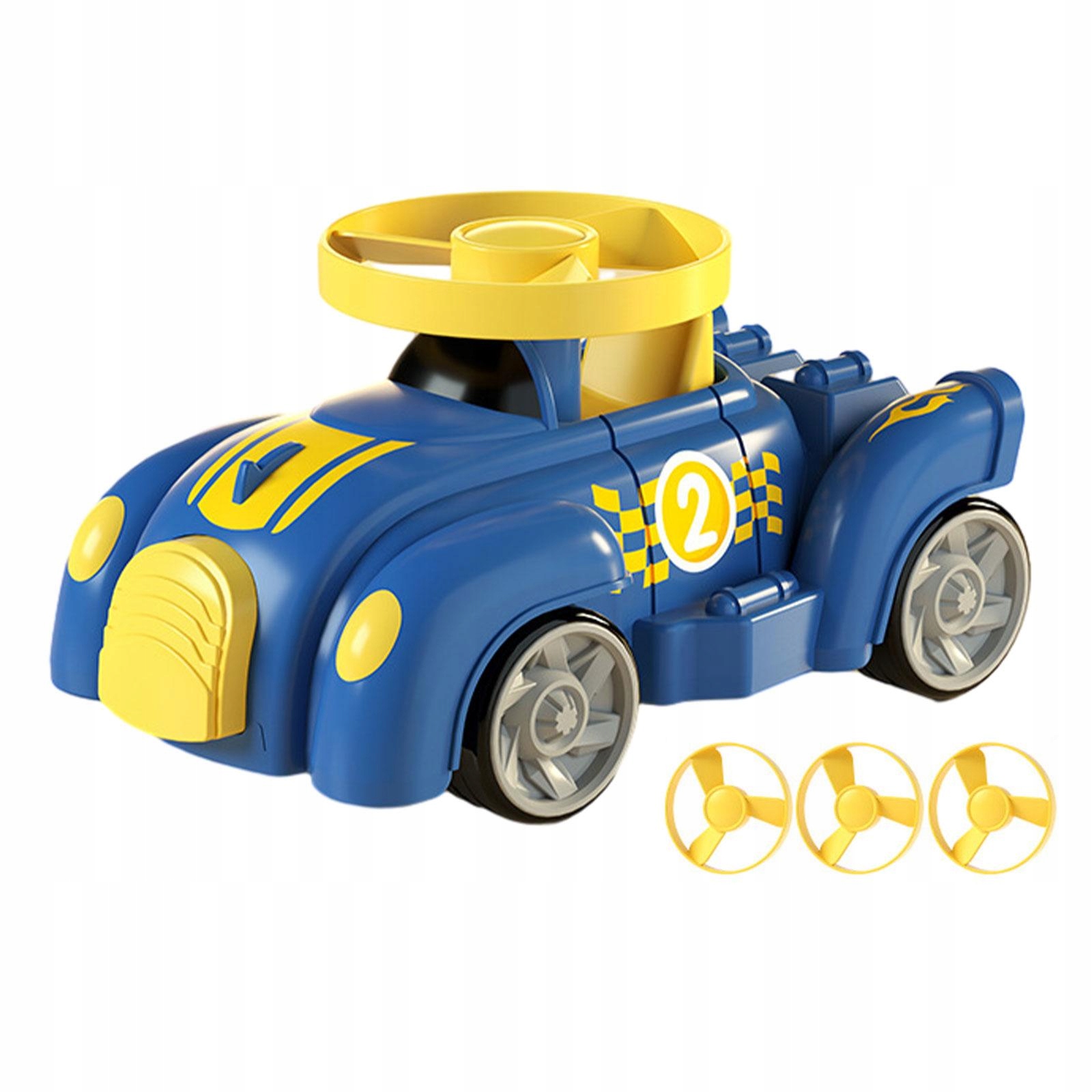 Flying Propeller Car Toy Develops Motor Skills Cartoon Flying Blue Marka bez marki