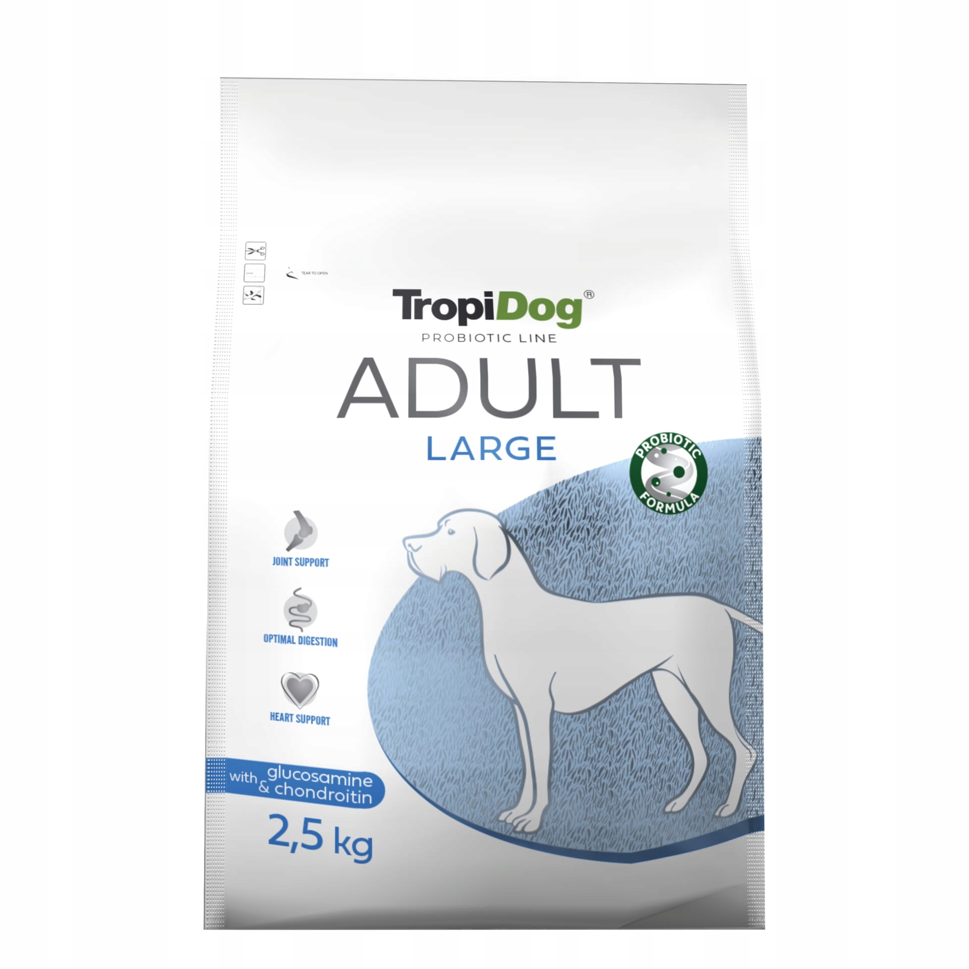 TropiDog Probiotic Adult Karma dla psa z probiotykiem dorosły pies 2,5 kg