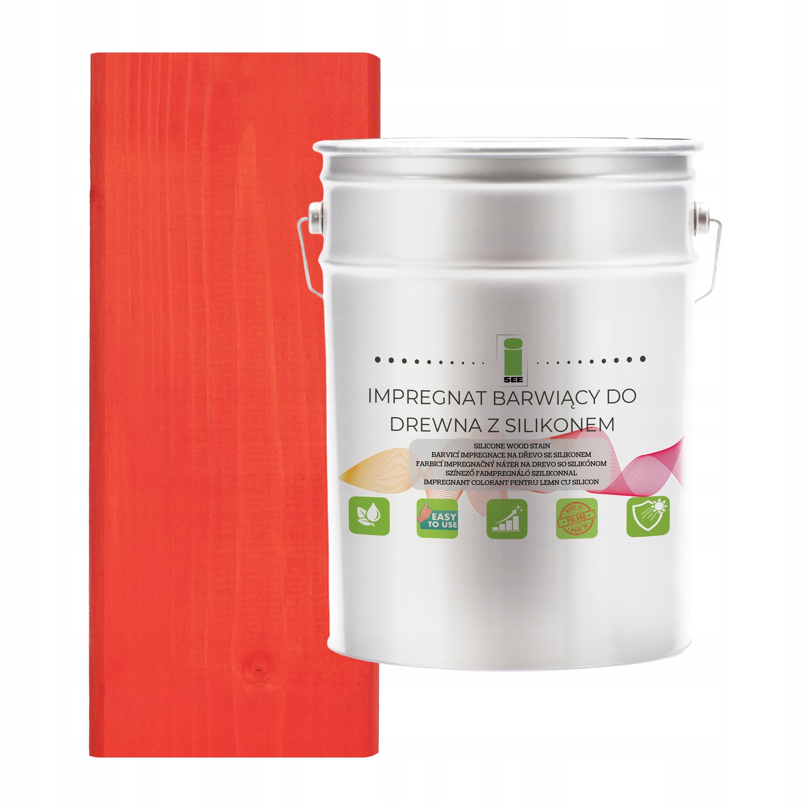 Impregnat Na Dřevo S Voskem Silikonový Hydrofobní Mrkvový 2v1 5L D150