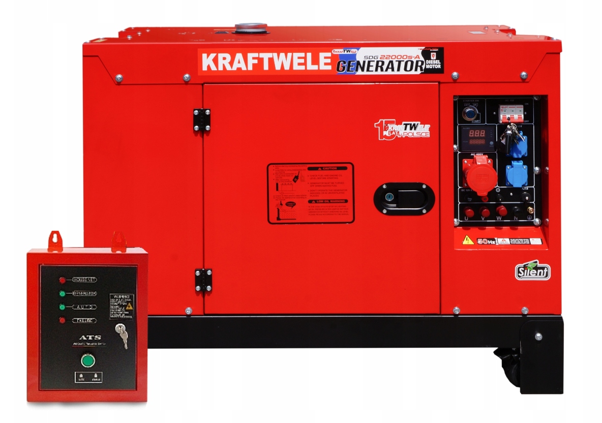 AGREGAT GENERATOR PRĄDOTWÓRCZY 22KVA DIESEL ATS