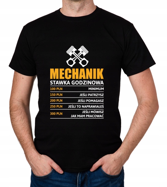 

koszulka Mechanik stawka godzinowa prezent