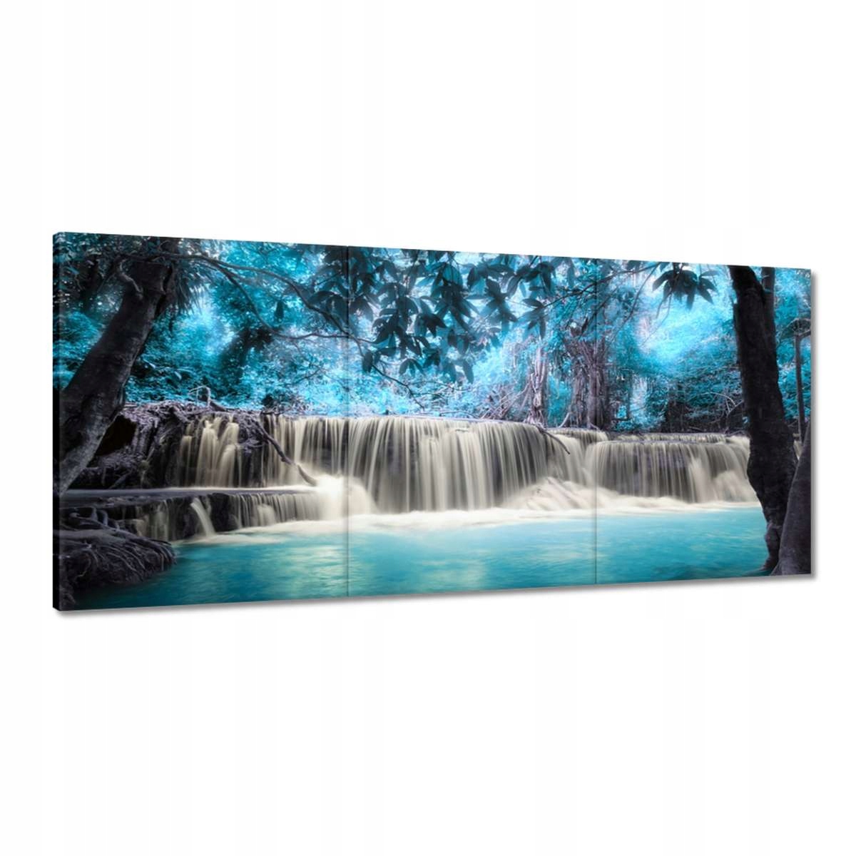 Obrazy 210x100 Tyrkysový vodopád