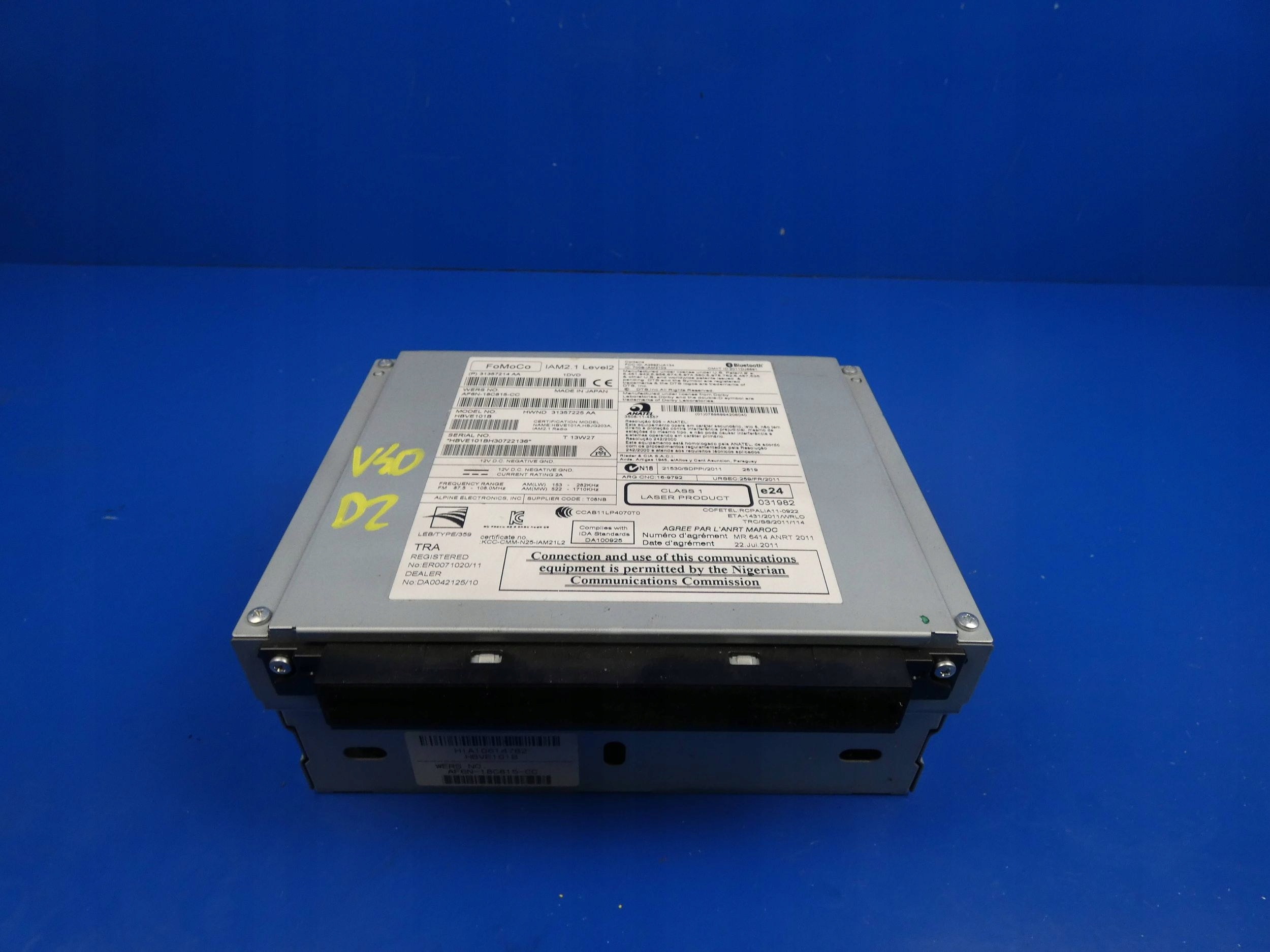 VOLVO V40 II RADIO industrial navigation player