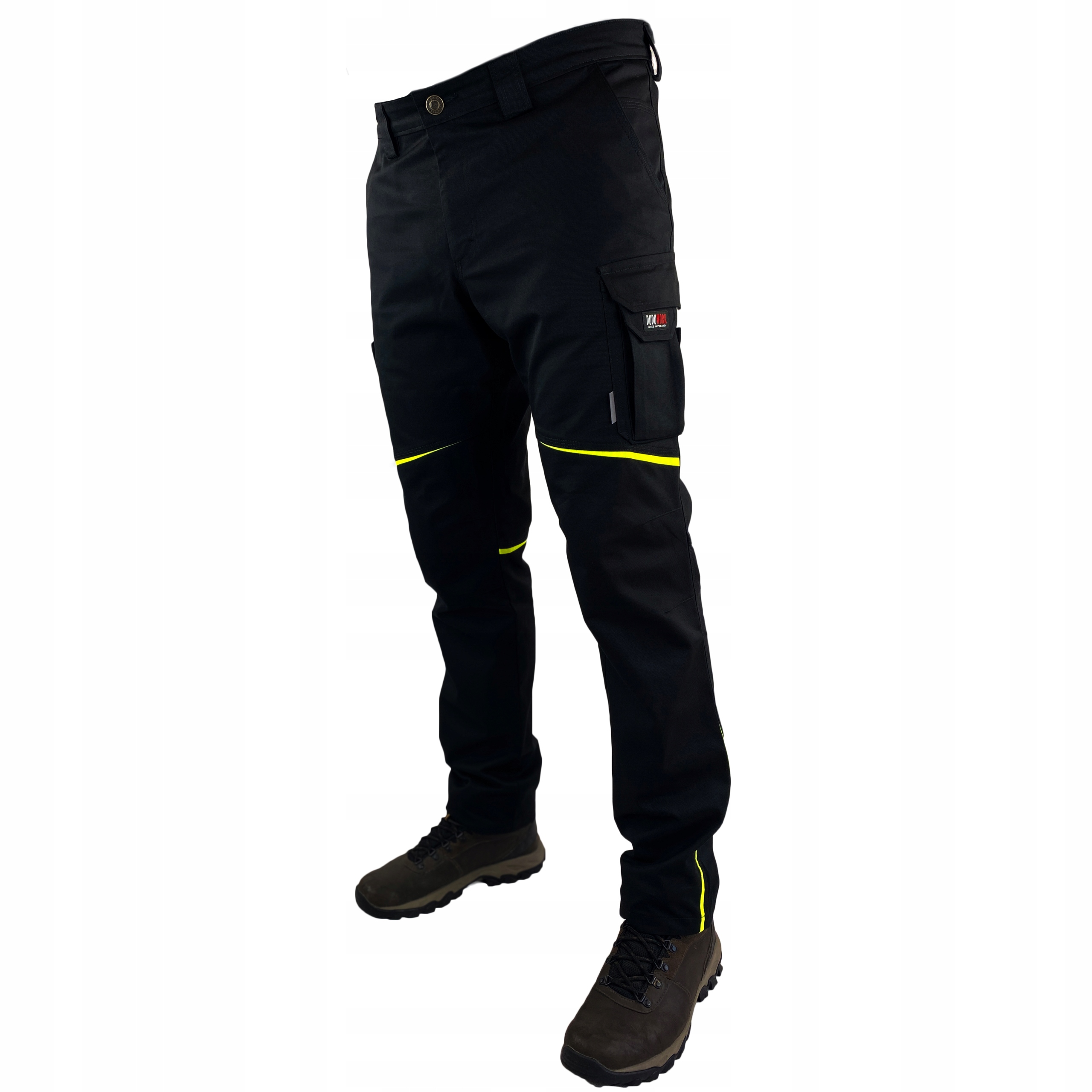 Spodnie Robocze DuduWork Czarne z zielonym roz.58